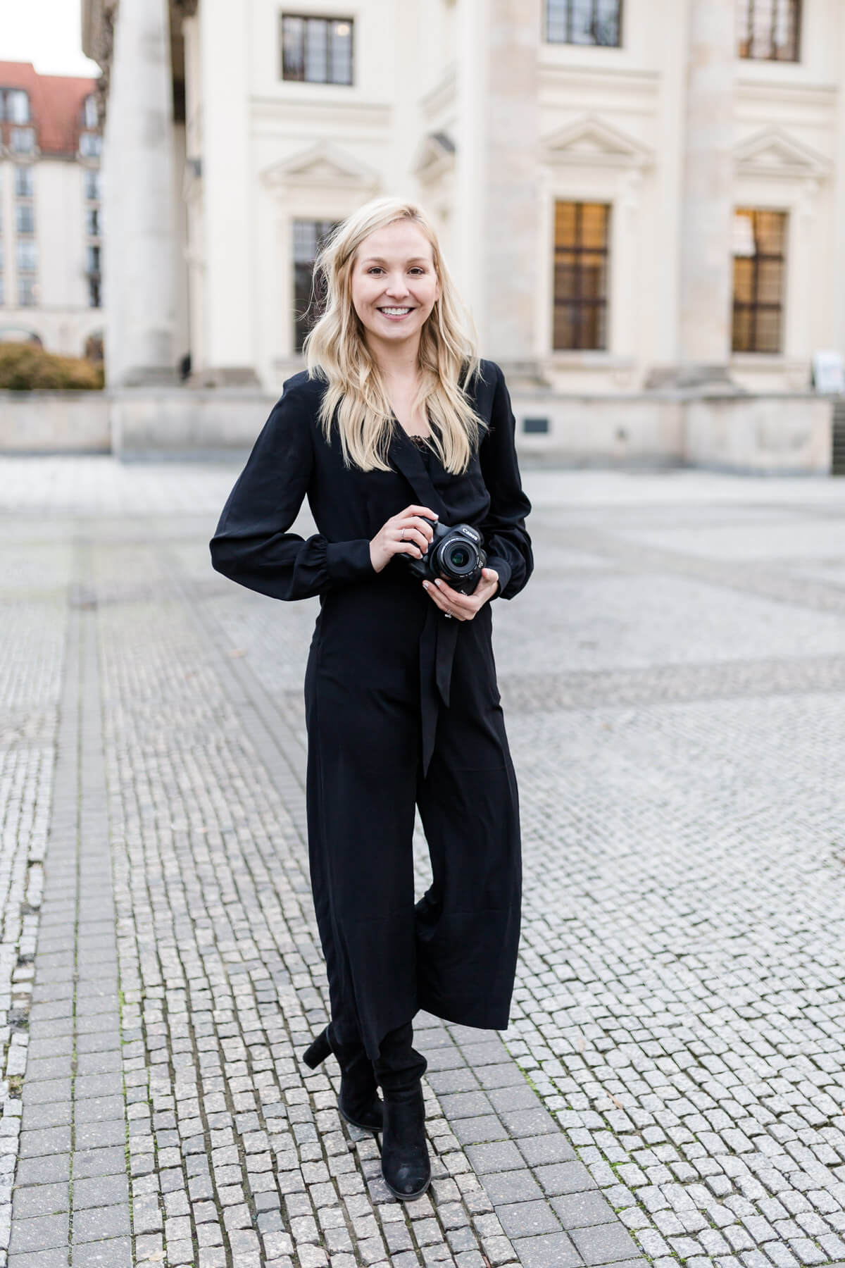 Businessfoto einer Fotografin auf dem Gerdarmenmarkt in Berlin