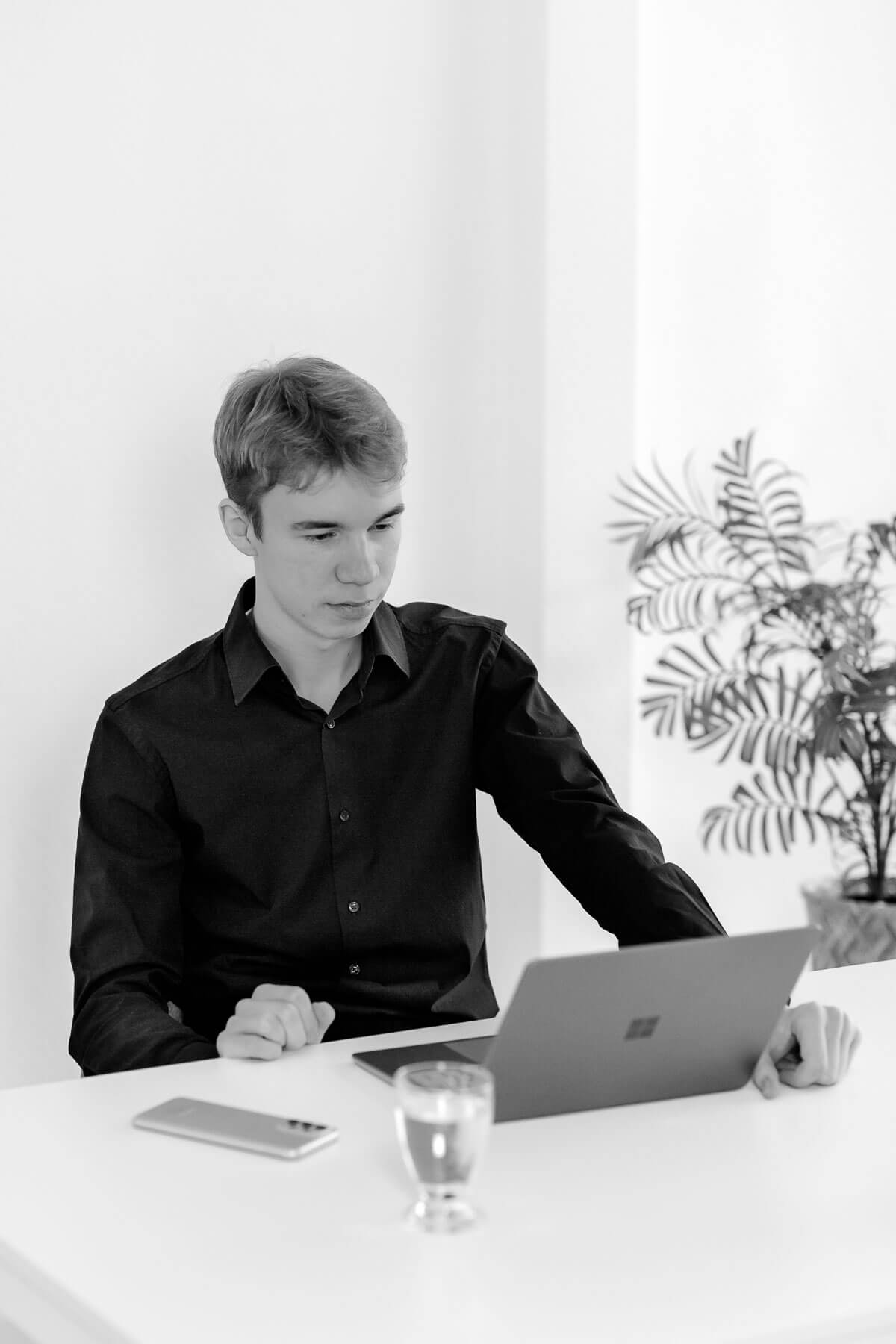 Businessfotos in schwarzweiß sind genauso beliebt wie in Farbe